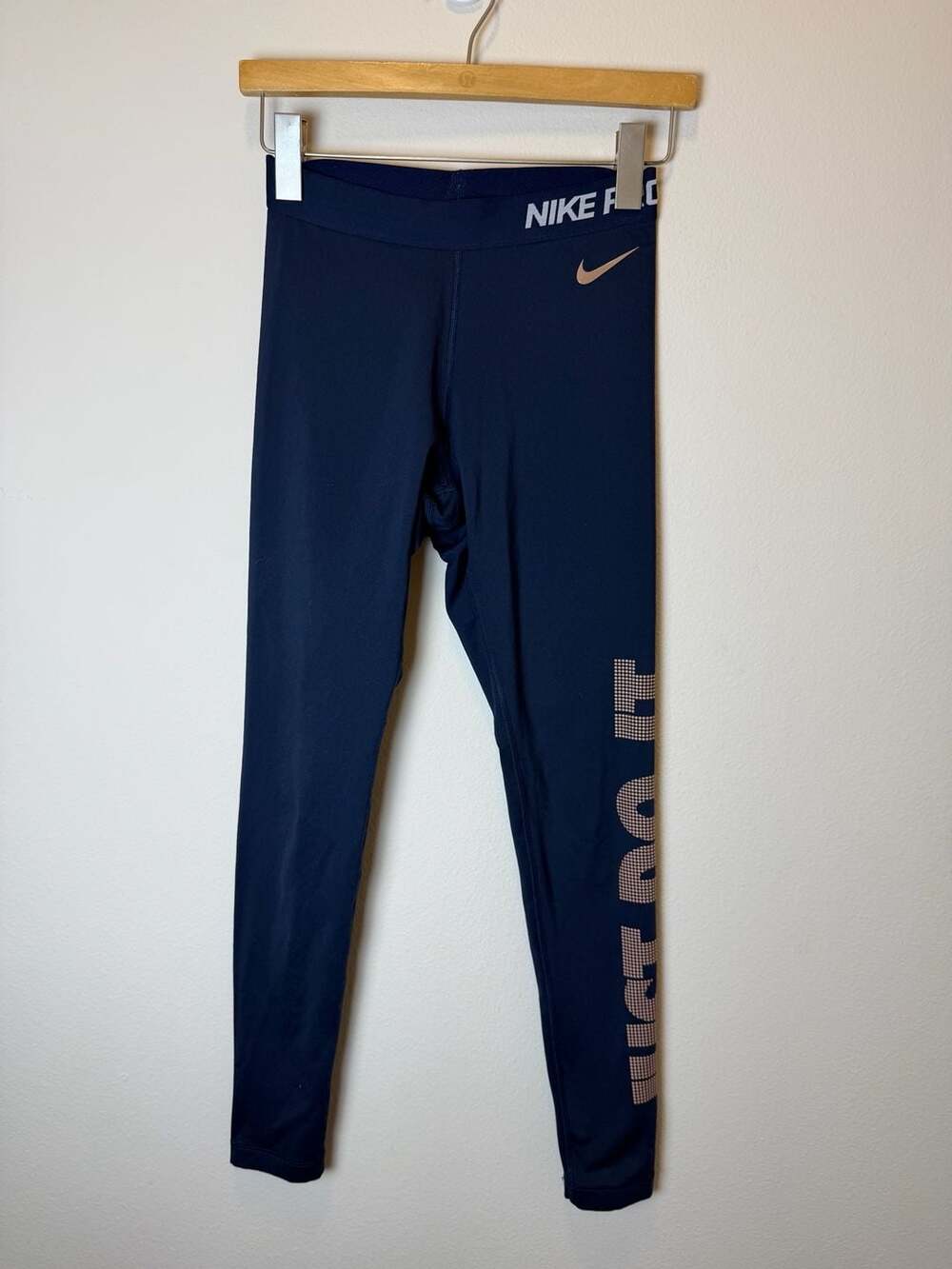 Nike Pro Training Tights Size S Navy Blue